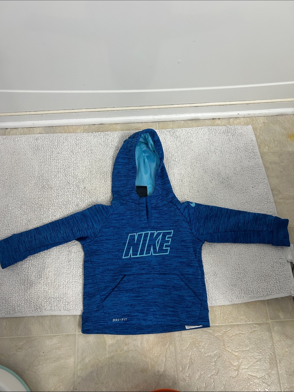 Nike Blue Kids' Hooded Dri-FIT Sweatshirt